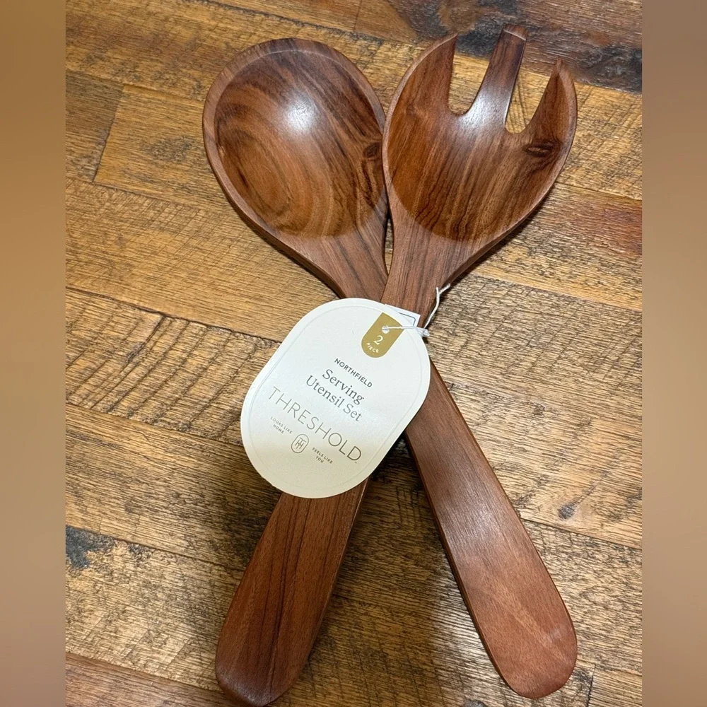 Sunflower 🌻 Kitchen Towel Set. Wood Serving Spoons, Silicone Spatula. NWT